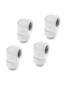 Alphacool Icicle L-Connector Obczerwonyowy G1/4 Męski na G1/4 F - 4 Sztuki Biały - nr 5