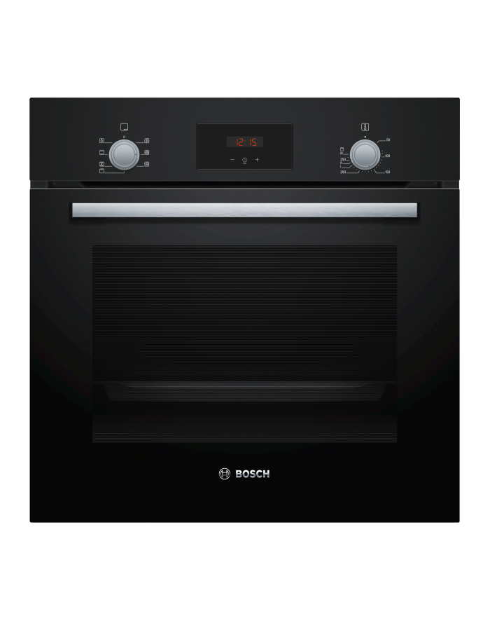 Bosch | Piekarnik | HBF133BA0 | 66 L | Elektryczny | Czystość ekologiczna | Pokrętła | Wysokość 59,5 cm | Szerokość 59,4 cm | Czarny główny