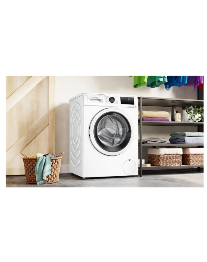 Bosch | Pralka | WAU28PI0SN | Klasa efektywności energetycznej A | Załadunek od przodu | Pojemność prania 9 kg | 1400 obr/min | Głębokość: 63 cm | Szerokość 60 cm | Wyświetlacz | DOPROWADZIŁO | Biały główny