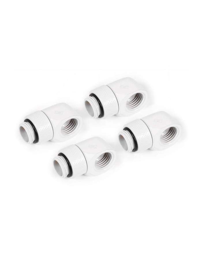 Alphacool Icicle L-Connector Obczerwonyowy G1/4 Męski na G1/4 F - 4 Sztuki Biały główny