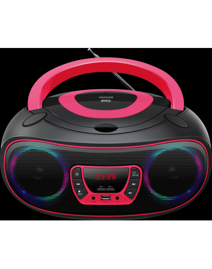 Boombox Denver TCL-212BT różowy główny