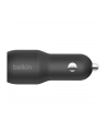 belkin DUAL USB-A CHARGER CAR/W/USB-C CABLE 1M 24W BLACK - nr 8
