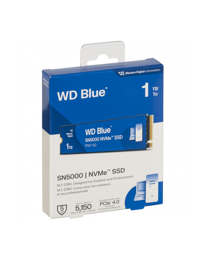 western digital 1TB WD BLUE SN5000 NVME SSD/PCIE GEN 40 UP TO 5150 MB/S RS główny