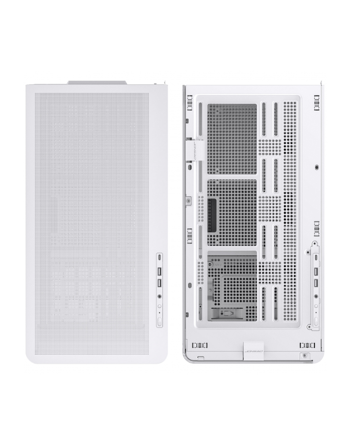 Jonsbo D300 Midi-Tower, 270 stopni, szkło hartowane - biały główny