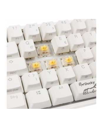 Klawiatura Gamingowa Ducky One 2 Pro White Edition, RGB LED - Gateron Yellow
