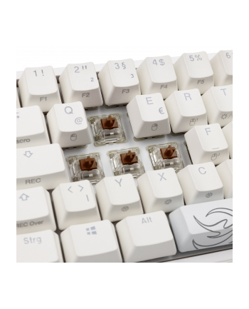 Klawiatura Gamingowa Ducky One 2 Pro White Edition, RGB LED - Wiśniowy Brąz