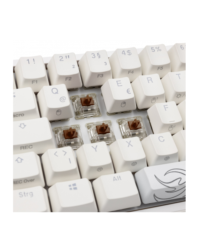 Klawiatura Gamingowa Ducky One 2 Pro White Edition, RGB LED - Wiśniowy Brąz główny