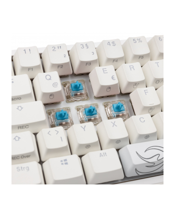 Klawiatura Gamingowa Ducky One 2 Pro Mini White Edition, RGB LED - Wiśniowy Niebieski