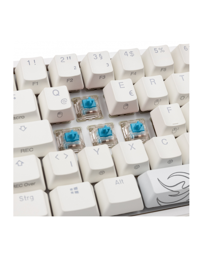 Klawiatura Gamingowa Ducky One 2 Pro Mini White Edition, RGB LED - Wiśniowy Niebieski główny