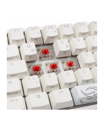 Klawiatura Gamingowa Ducky One 2 Pro White Edition, RGB LED - Wiśniowa Czerwień