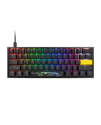 Klawiatura Gamingowa Ducky One 2 Pro Mini, RGB LED - Cherry Silent Red (US)
