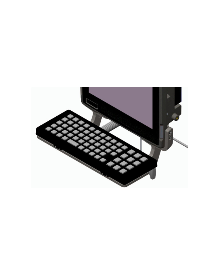 zebra KEYBOARD MOUNTING TRAY INCLUD-ES TILTING ARMS, KNOBS AND SCREWS FOR VC80 AND IKEY KEYBOARDS główny