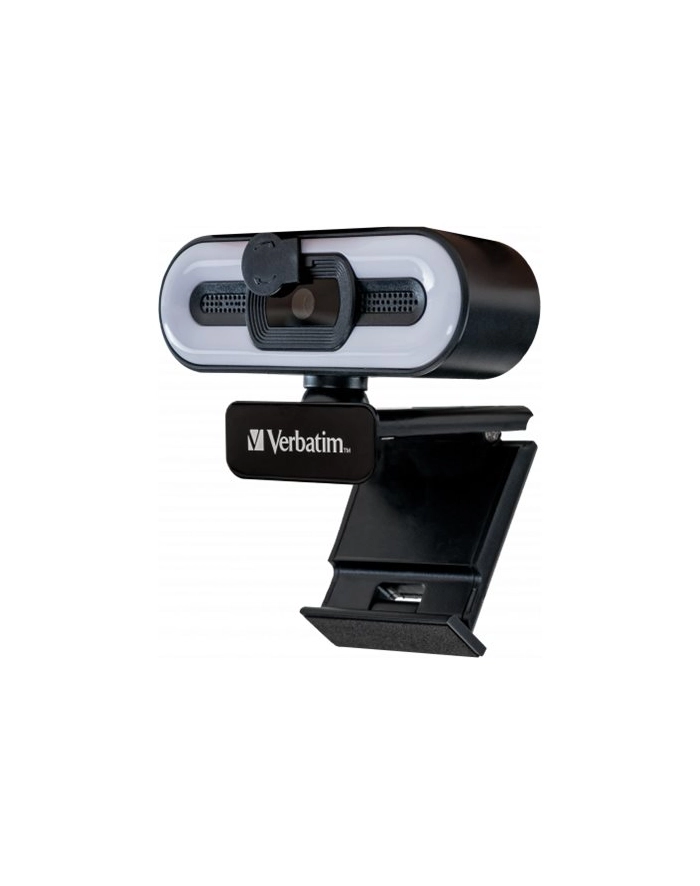 Kamera internetowa Verbatim AWC-02 1080p FHD USB 20 z mikrofonem i podświetleniem LED czarna główny