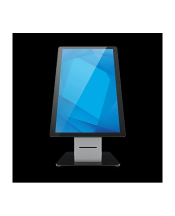 elo touch systems Wallaby Self-Service Floor Stand top with Meisong label and receipt printer, Kolor: CZARNY (note: complete self-service floor stand requir nr 1