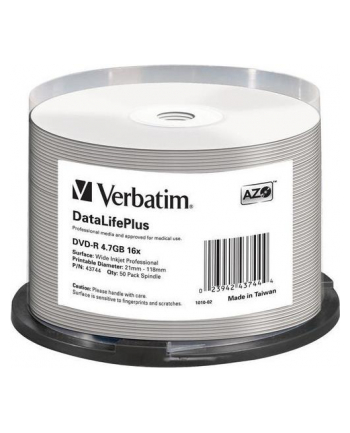 verbatim DVD-R 50PK SPINDLE WID-E/INKJET PROFESSIONAL