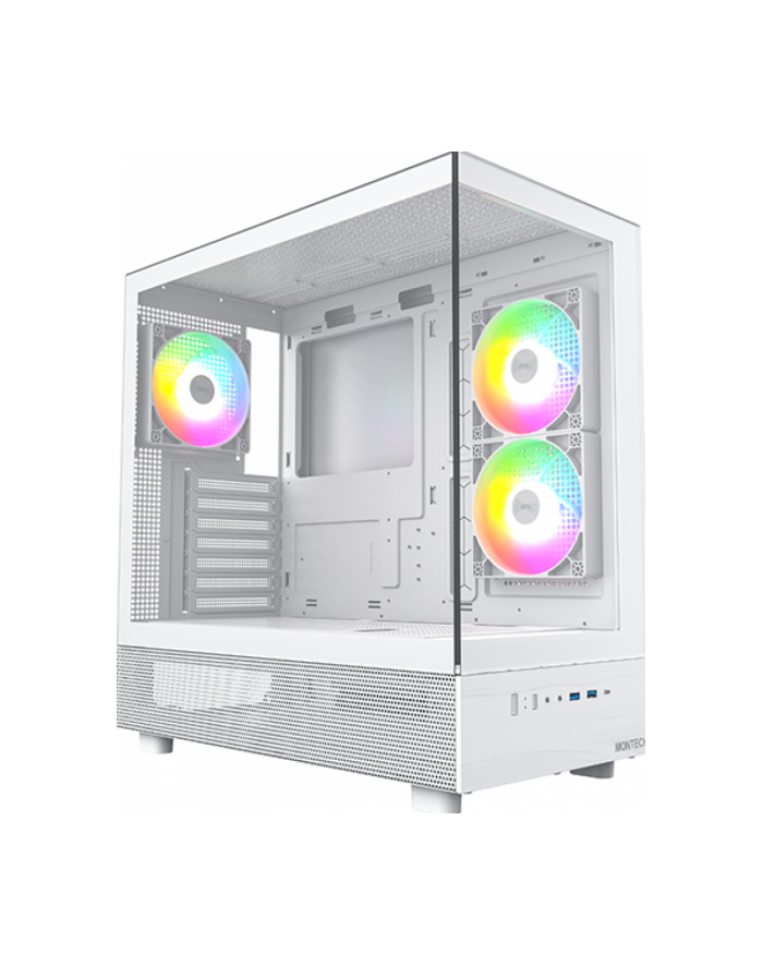 Montech XR Midi-Tower, Szkło Hartowane - biały główny