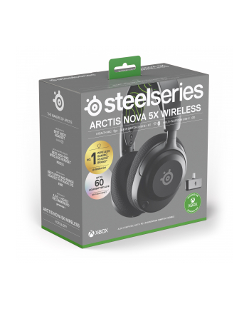 Seria SteelSeries | Zestaw słuchawkowy do gier | Arctis Nova 5X | Łączność Bluetooth | Nauszne | Mikrofon | Łączność bezprzewodowa | Czarny nr 2