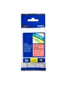 bczerwonyher TZE-451 LAMINATED TAPE 24MM 8M/BLACK ON RED - nr 1