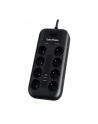 CyberPower Tracer III P0820SUF0-FR ochrona przeciwprzepięciowa Czarny 8 x gniazdo sieciowe 200 - 250 V 1,8 m - nr 1