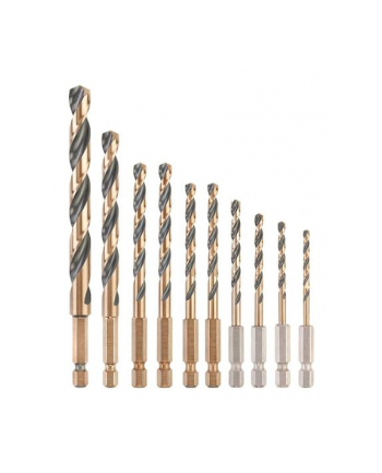 dewalt zestaw 10 wierteł Kolor: CZARNY and gold hex