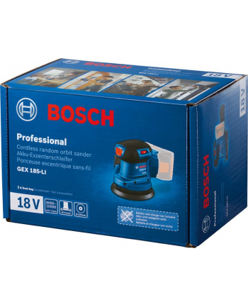 BOSCH SZLIFIERKA MIMOŚRODOWA 125mm GEX 185-LI SOLO nr 2