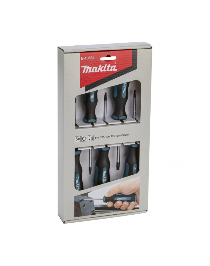MAKITA ZESTAW WKRĘTAKÓW  5szt TORX (T10, T15, T20, T25, T30) główny