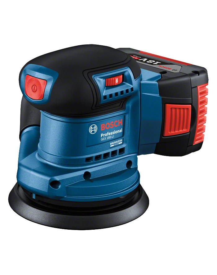 BOSCH SZLIFIERKA MIMOŚRODOWA 125mm GEX 185-LI SOLO główny