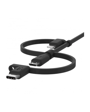 belkin BOOST CHARGE UNIV CHARG CABLE/LIGHT/MICRO-USB/USB-C TO-A 1M BL