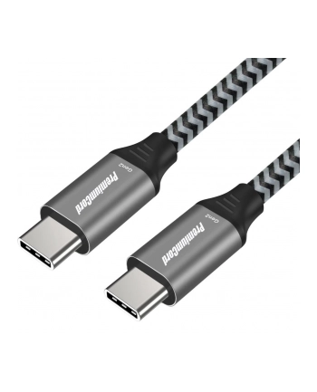 PREMIUMCORD  KABEL POŁĄCZENIOWY USB-C 3.2 GEN 2X2, KABEL DANYCH SUPERSPEED DO 20 GBIT/S, KABEL ŁADUJĄCY DO 5A, ZŁĄCZE USB 3.2 GENERACJI 2X2 TYPU C, KO nr 1