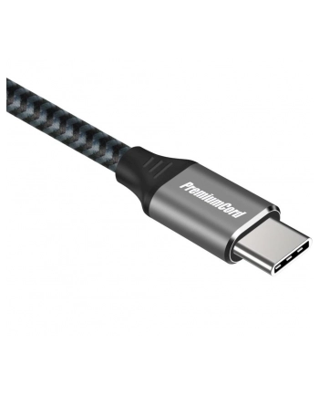 PREMIUMCORD  KABEL POŁĄCZENIOWY USB-C 3.2 GEN 2X2, KABEL DANYCH SUPERSPEED DO 20 GBIT/S, KABEL ŁADUJĄCY DO 5A, ZŁĄCZE USB 3.2 GENERACJI 2X2 TYPU C, KO nr 2