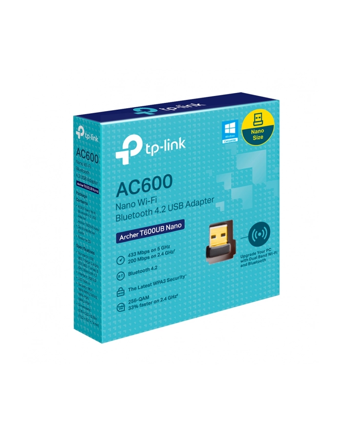 Karta sieciowa Tp-Link Archer T6000 USB Nano czarny główny