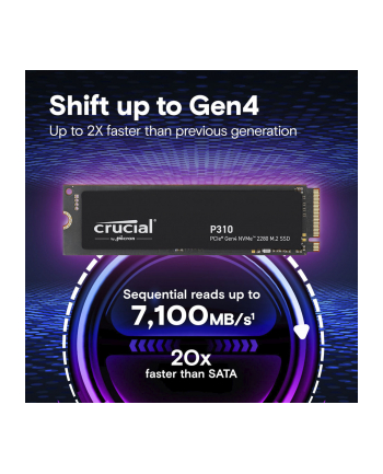 crucial Dysk SSD P310 1TB M.2 NVMe PCIe 4.0 2280 7100/6000 nr 2