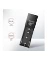axagon EEM2-GTS2 Obudowa zewnętrzna aluminiowa bezśrubowa USB-C 3.2 Gen 2 M.2 NVMe ' SATA SSD + USB-A - USB-C redukcja - nr 33