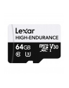 Lexar High-Endurance 64GB Micro SDXC Do 100Mb/S Sd - nr 2