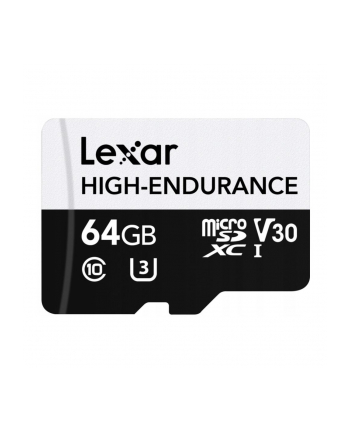 Lexar High-Endurance 64GB Micro SDXC Do 100Mb/S Sd nr 1
