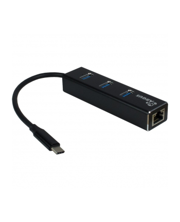 HUB 3Port Inter-Tech Argus IT-410 1x RJ45 Gigabit Lan passiv Black nr 2