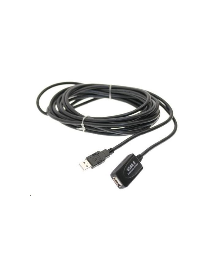 PREMIUMCORD  AKTYWNY KABEL PRZEDŁUŻAJĄCY USB Z REPEATER 5 M, GNIAZDO USB A NA WTYCZKĘ A, KABEL USB 2.0 HIGH SPEED 2 X EKRANOWANY, AWG20/28, KOLOR CZAR główny