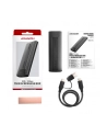 axagon EEM2-GTS2 Obudowa zewnętrzna aluminiowa bezśrubowa USB-C 3.2 Gen 2 M.2 NVMe ' SATA SSD + USB-A - USB-C redukcja - nr 49