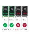 axagon EEM2-UB2 Obudowa zewnętrzna aluminiowa, USB-C 3.2 Gen 2 - M.2 NVMe SSD, długość 42 do 80 mm Czarna - nr 27