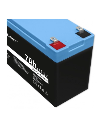 qoltec Akumulator LiFePO4 Litowo-Żelazowo-Fosforanowy | 12.8V |  7Ah |  89.6Wh | BMS nr 1