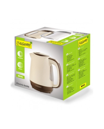 feel-maestro Czajnik elektryczny 1,7l  2200W  MR-042-BEIGE nr 1