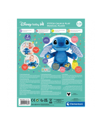 Clementoni Stitch interaktywny pluszowy Disney baby 17987