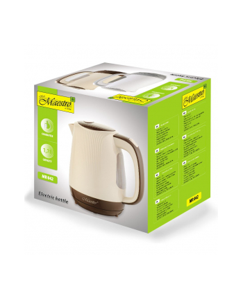 feel-maestro Czajnik elektryczny 1,7l  2200W  MR-042-BEIGE nr 1