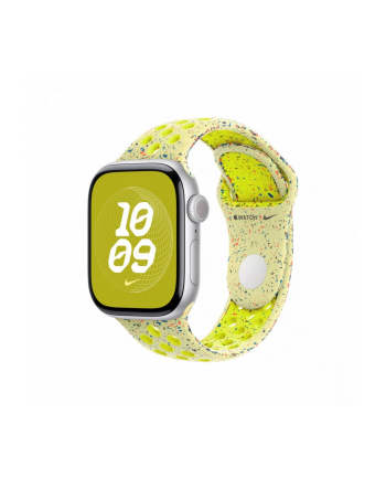 apple Pasek sportowy Nike w kolorze promiennym zielonożółtym do koperty 42 mm - rozmiar S/M
