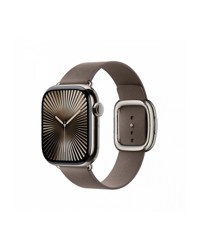 apple Pasek w kolorze szarobrązowym z klamrą nowoczesną do koperty 42 mm - rozmiar S główny