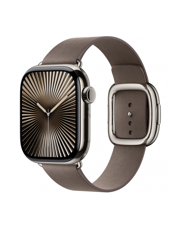 apple Pasek w kolorze szarobrązowym z klamrą nowoczesną do koperty 42 mm - rozmiar L główny
