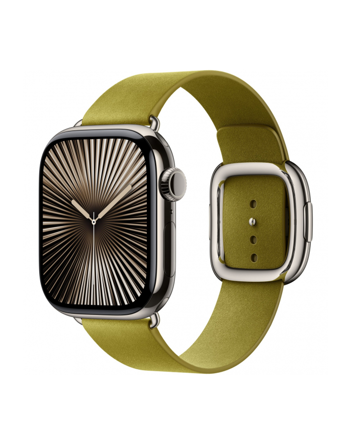 apple Pasek w kolorze zieleni Chartreuse z klamrą nowoczesną do koperty 42 mm - rozmiar M główny
