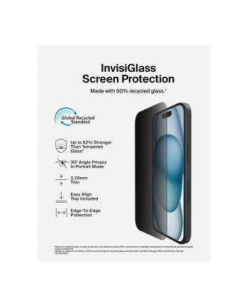 belkin Szkło ochronne ScreenForce Invisiglass Priv iP16plus/15plus/14Pro Max