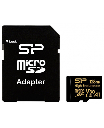 silicon power Karta pamięci microSDXC High Endurance 128GB V30 UHS-1 U3 A1 24/7 + ADAPTER microSD-SD