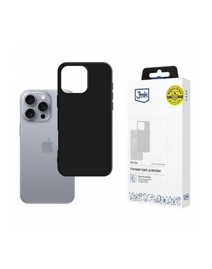 3mk Matt Case iPhone 16 Pro 6,3 Czarne główny